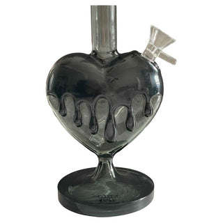 Canna Style Black Drip Heart Water Pipe