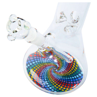 AMG Glass 12" Funky Rainbow Beaker Water Pipe