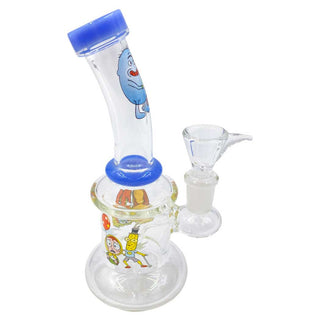 R&M 7" Bent Neck Stemless Water Pipe