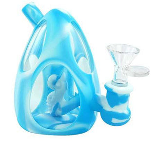 Dinosaur Egg Silicone/Glass Water Pipe | 4.4" | 14mm F