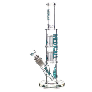 Medicali 13" Double Stack 8Tree Straight Water Pipe