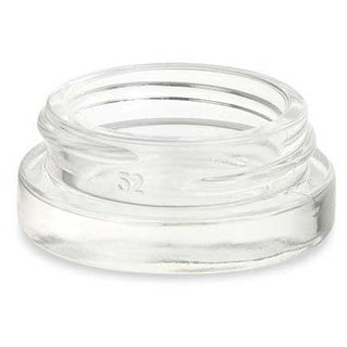 Thick Wall 7Ml Clear Glass Jar With Lid