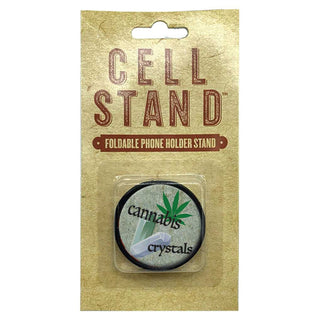 Foldable Cell Phone Stand Cannabis And Crystals