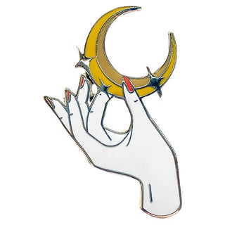 Strike Gently Co Moon Hand Pin