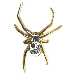 Strike Gently Co Spider Skull Pin