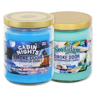 Smoke Odor Exterminator Candles - Limited Editions 2 Pack