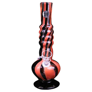 Twisted Sisters Glassworks 8 Vase Water Pipe With Pedestal Base