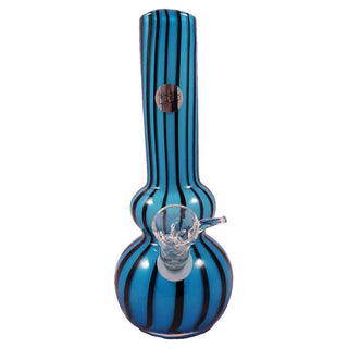 Twisted Sisters Glassworks 8 Strapping Stripe Double Bubble Water Pipe
