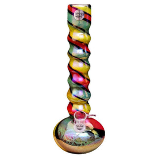 Twisted Sisters Glassworks 12 Twist Grippy Round Base Water Pipe